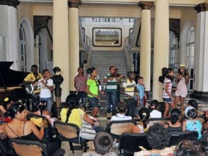 Los Aragoncitos se presentaron en la Biblioteca Provincial de Cienfuegos