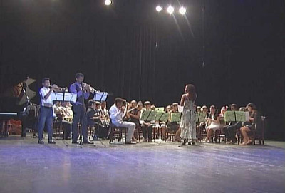 De gira por municipios cienfuegueros Banda de Concierto de la Escuela de Arte Benny Moré