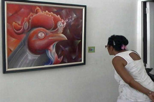Inaugurada en Cienfuegos exposición “Gallos de la ciudad”