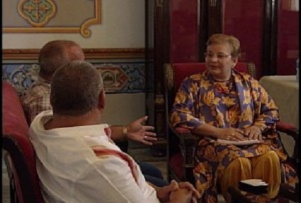 Katherine Muller Marin en Cienfuegos: los retos de la Educación y la importancia de conservar el Patrimonio