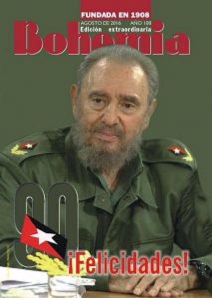 Edición extraordinaria de Bohemia por los 90 años de Fidel Castro