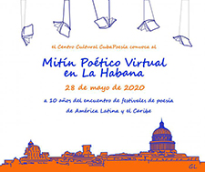 Realizarán Mitin Poético Virtual en La Habana