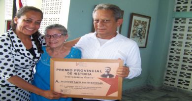 Confieren Premio Provincial de Historia en Cienfuegos.